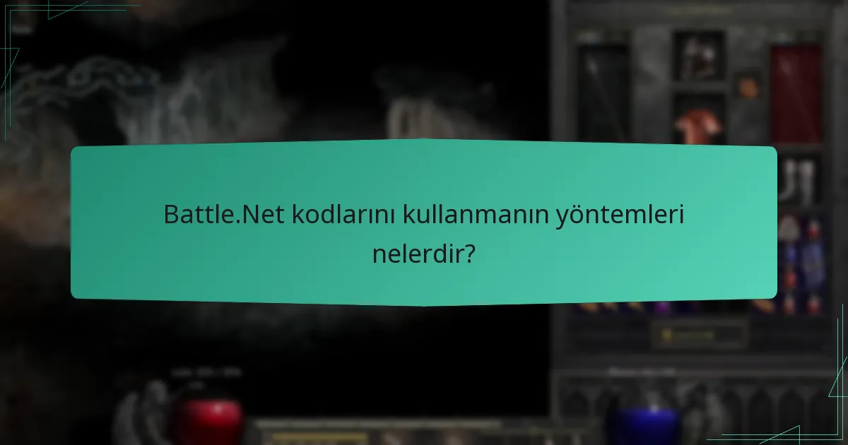 Battle.Net istemcisini kullanarak kodu nasıl kullanırım?