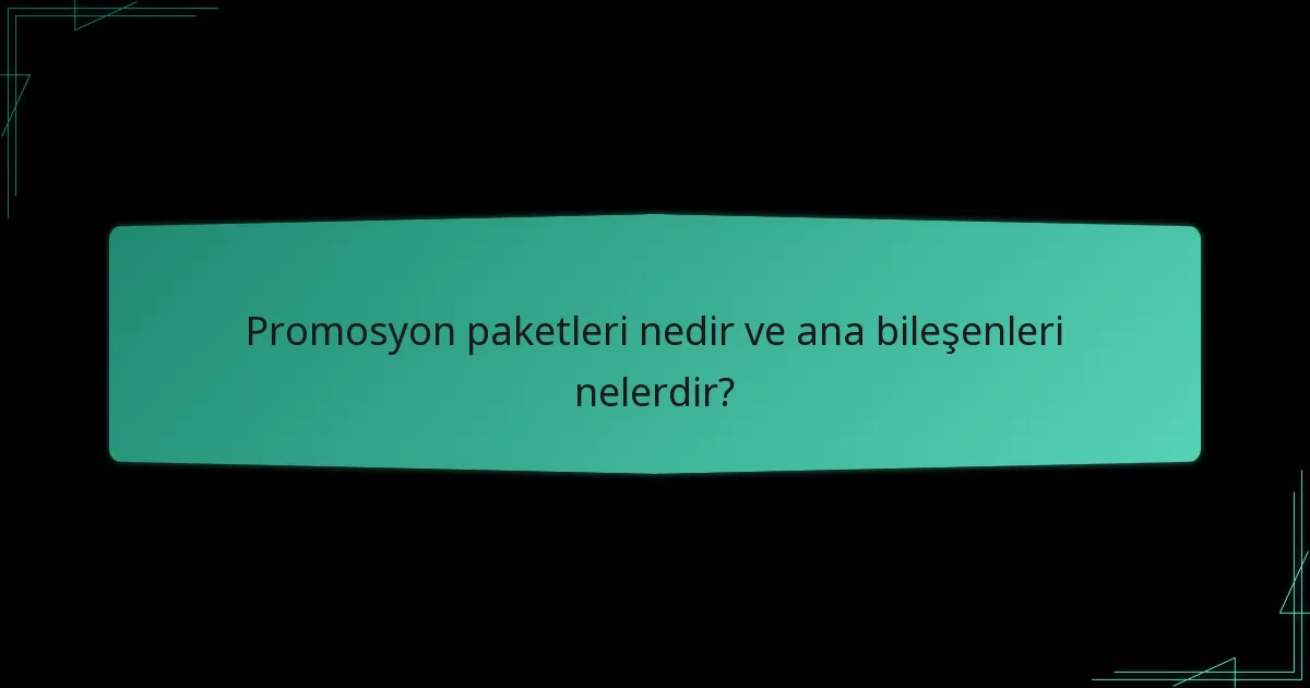 Popüler promosyon paketleri örnekleri nelerdir?